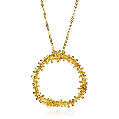 DANT Provence 35mm 18K Gold Plated Silver Pendant