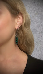 Chrysocolla Gold & Silver Drops