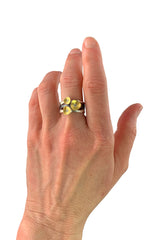 Cloud Forest Stacking Triplet Ring - OX