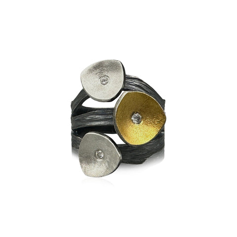 Cloud Forest Drop Hoop Earrings - OX