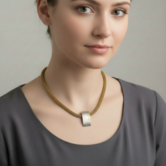 Diamond Rectangle Pendant