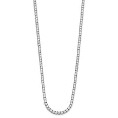 14k White Gold 10 carat Lab Grown Diamond VS/SI+ G+ Complete 16 inch Tennis Necklace