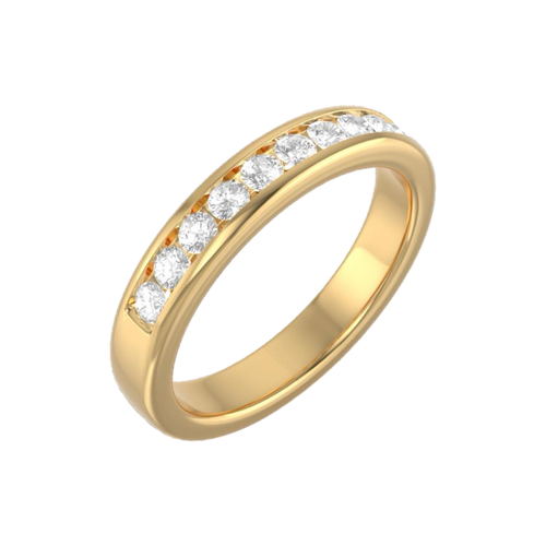 14K Gold 0.3 CTW Diamond Channel Set Band