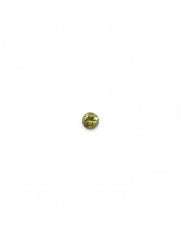 14kt White Gold Twig with Green Yellow Rustic Diamond Solitaire Ring