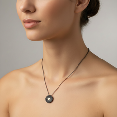 Radiant Sunburst Diamond Necklace