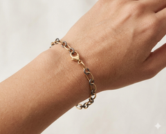 Gold-Filled and Sterling Silver Link Bracelet