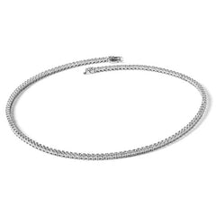 14k White Gold 10 carat Lab Grown Diamond VS/SI+ G+ Complete 16 inch Tennis Necklace