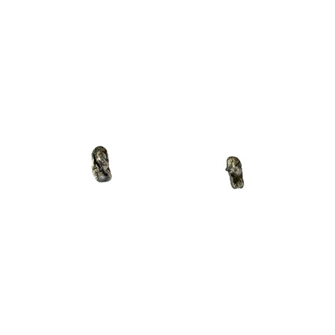Tread Hoop Earrings Small 0.75"