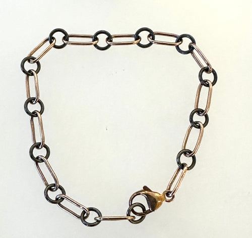 Gold-Filled and Sterling Silver Link Bracelet