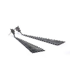 Going High Sterling Silver Triangle Dangle Earrings