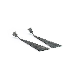 Going High Sterling Silver Triangle Dangle Earrings