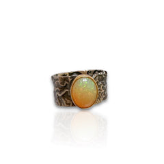 Ethiopian Opal Ring in Gold