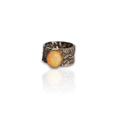 Ethiopian Opal Ring in Gold