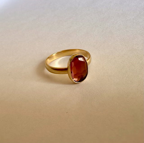 Rose Cut Diamond Confetti Cigar Band in Yellow Gold