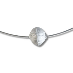 Elegant Fine Silver Bead Necklace – 18" Sterling Silver Cable