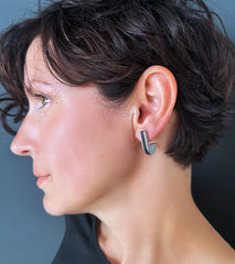Joost Concrete Stud Earrings | Stainless Steel
