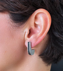 Joost Concrete Stud Earrings | Stainless Steel