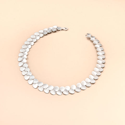 S-Shaped Silver Bracelet