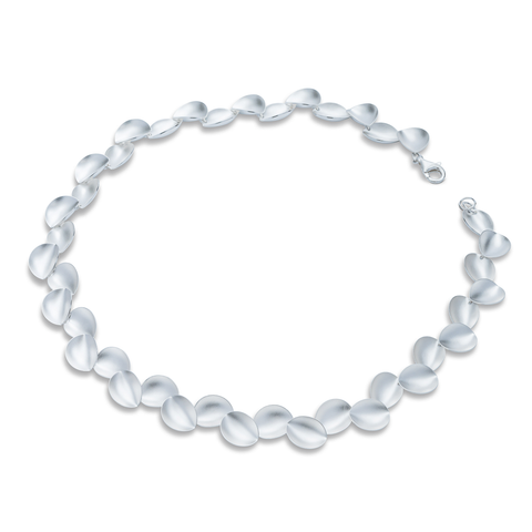 Modern Sterling Silver Round Disk Cuff Links by Kelim Jewelry