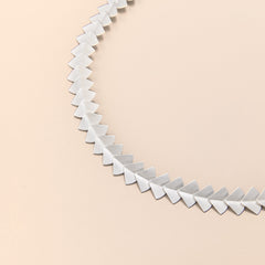 Geometric Sterling Silver Chevron Necklace