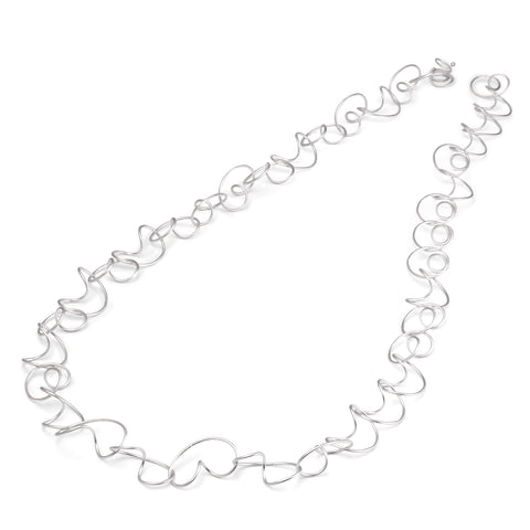 Silver Geometric Link Bracelet