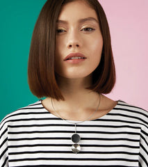 Freya Necklace – Diamond Dust & Concrete Pendant