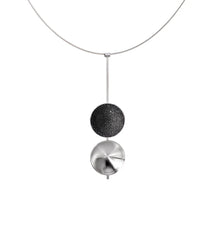 Freya Necklace – Diamond Dust & Concrete Pendant