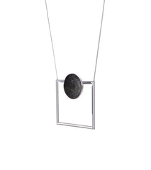 Quadra Minor Necklace with Diamond Dust