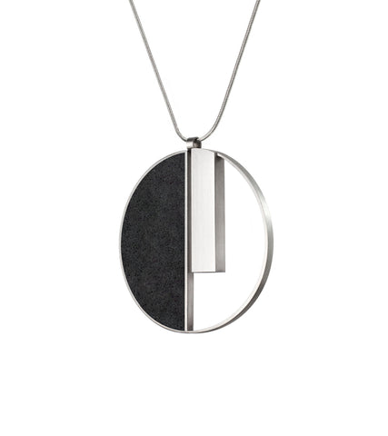 Quadra Minor Necklace with Diamond Dust