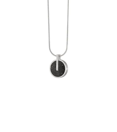 Memento Circle Pendant – Diamond Dust