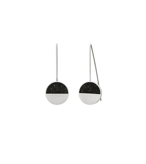 Capella Minor Earrings – Concrete & Diamond Dust