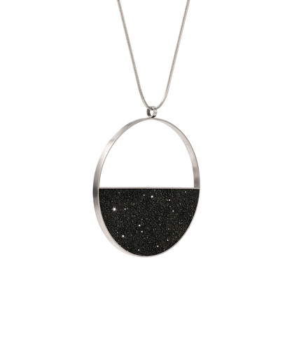 Quadra Minor Necklace with Diamond Dust