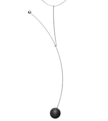 Mathilde Necklace – Orbital Elegance in Concrete & Steel