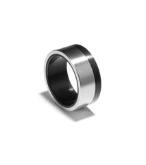 Black PVD and Stainless Steel Ring