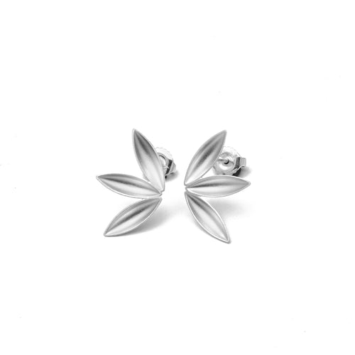 Three Pod Petal Post Earrings