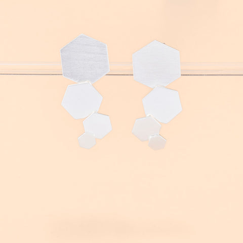 Single Lilly Pad Post Earrings