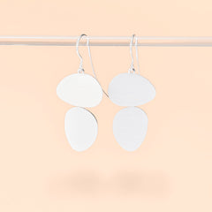 Stepping Stone Flat Earrings