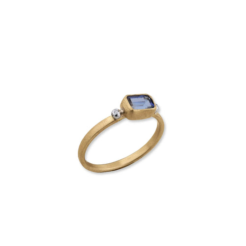 Love Tanzanite Stackable Ring | 22K Gold