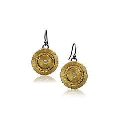 Large Redwood Earrings - Gold