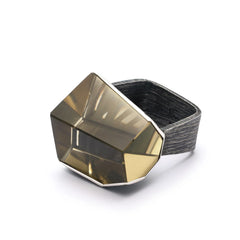 Citrine Lines Ring in Sterling Silver