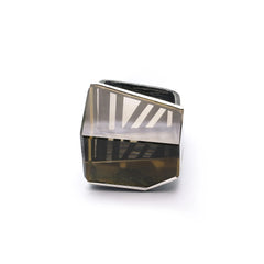 Citrine Lines Ring in Sterling Silver