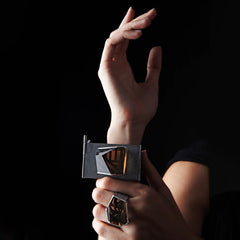 Citrine Lines Ring in Sterling Silver