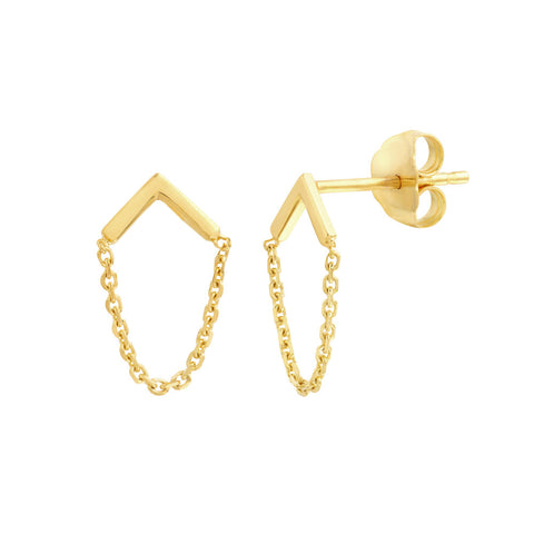 14K Yellow Akoya Pearl and Natural Diamond Earrings