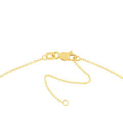 Raised Rectangle with Diamond Necklace