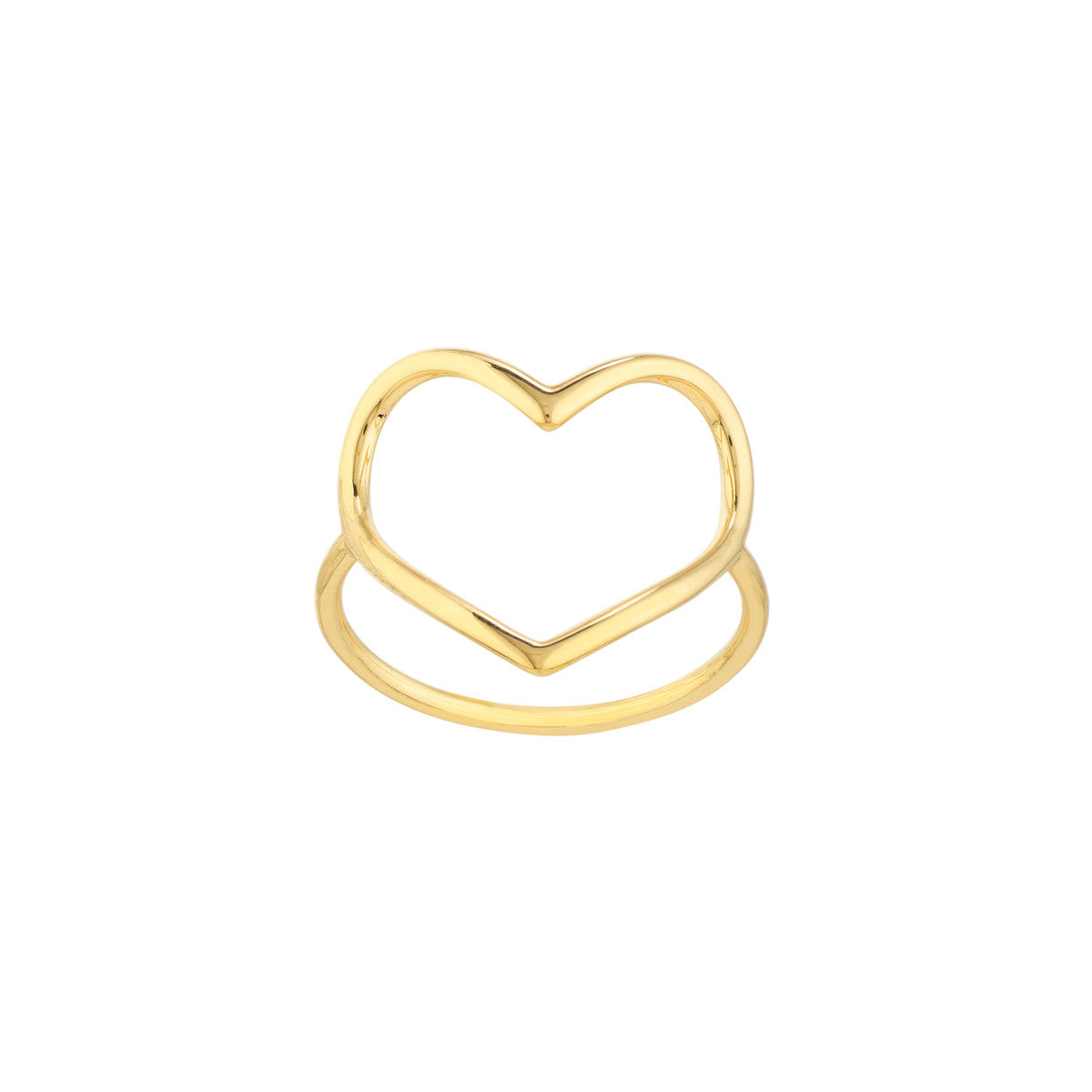 Organic Open Heart Ring