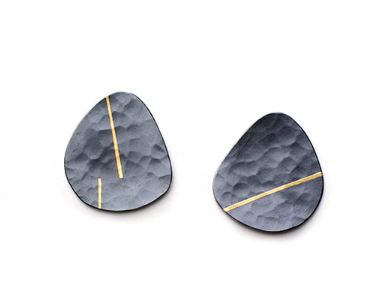 Murmur Pebble Medium Post Earrings