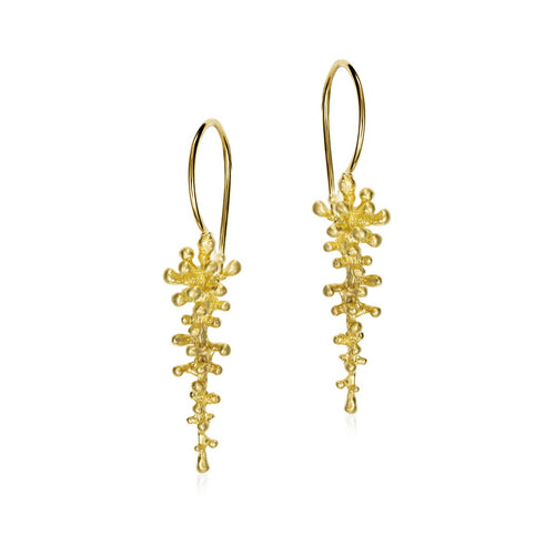 Provenc 43mm Silver Earrings with 18K Gold Plating