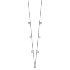 14k Gold Lab Grown Diamond 9-Station Necklace