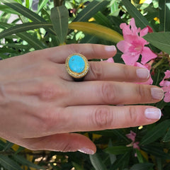 Pompei Turquoise Ring