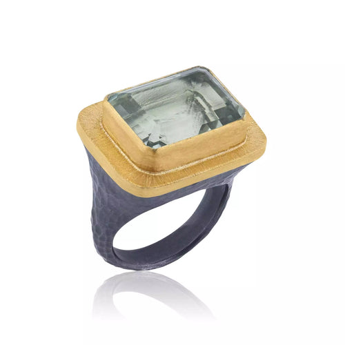 PORTOFINO 24K Gold & Prasiolite Ring